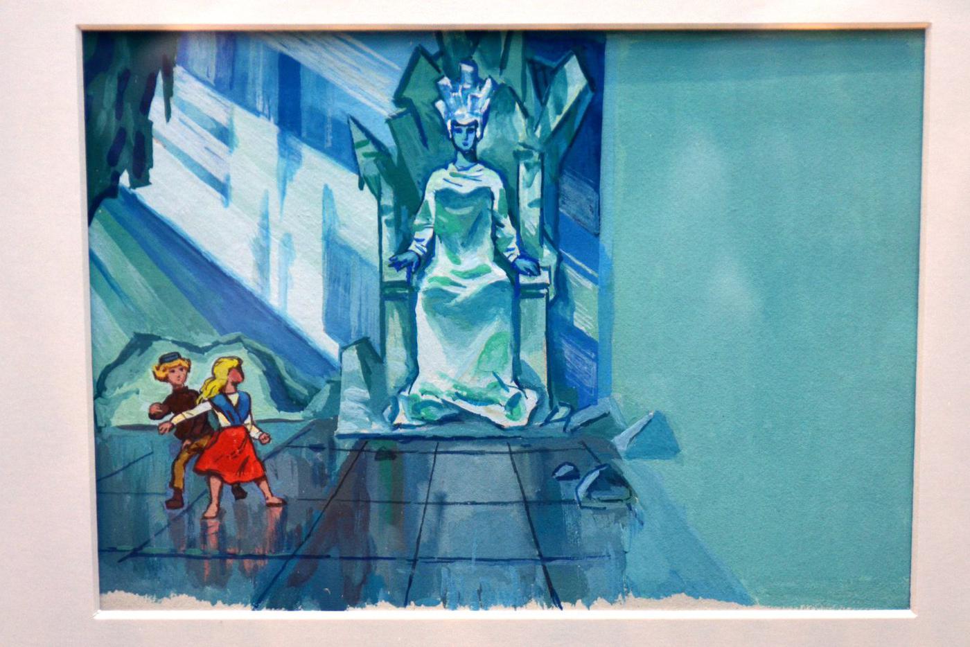 Снежная королева – любимый персонаж. Создать такой запоминающийся образ художнику очень помогли голос Марии Бабановой и мультипликат (яркие и динамичные движения) Фёдора Хитрука. Художник гордился, что эту «холодную женщину» он придумал сам, а не списал с кого-то.