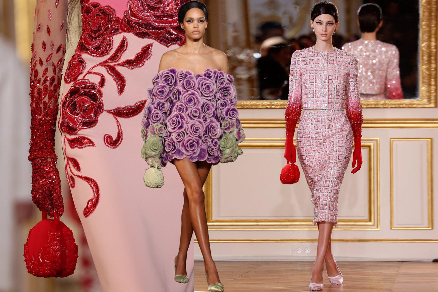 Модели на показе Georges Hobeika.