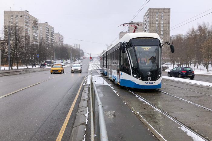 Столичные трамваи позволяют горожанам передвигаться без пробок