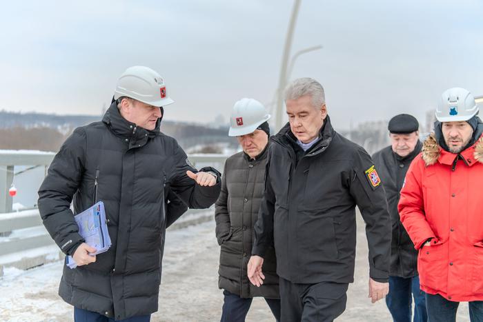 Сергей Собянин рассказал о том, как идёт строительство новой эстакады на пересечении МСД и Открытого шоссе