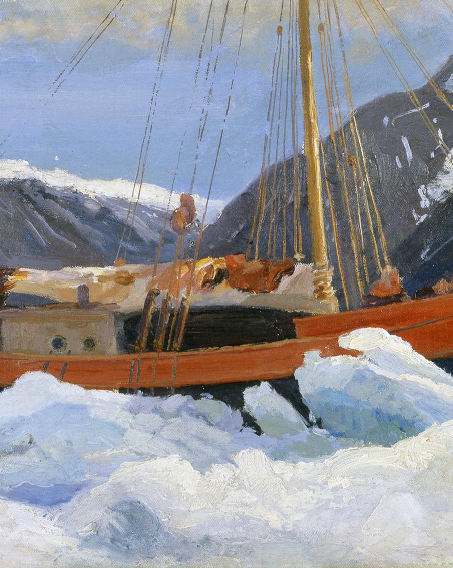 Как художники видели Арктику в начале прошлого века, создавая полотна в мороз и под водой