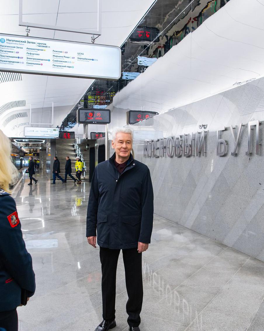 Собянин рассказал о достижениях БКЛ за год работы. Одних поездок за год пассажиры совершили 340 миллионов