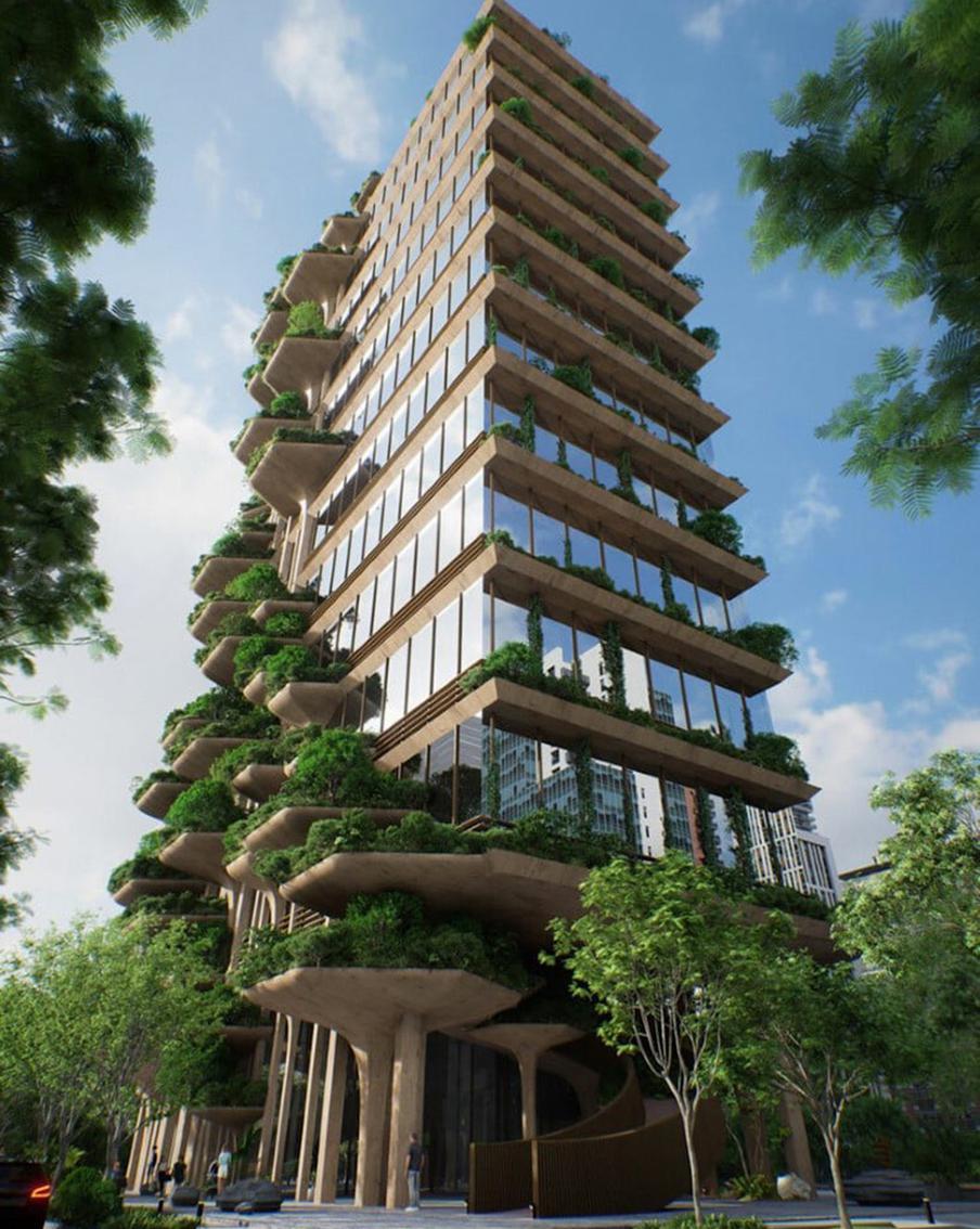 Здание смотрится живописно.