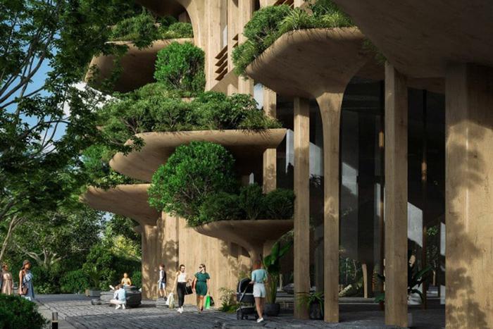В Бразилии построят жилой дом, фасад которого украсят "грибами"