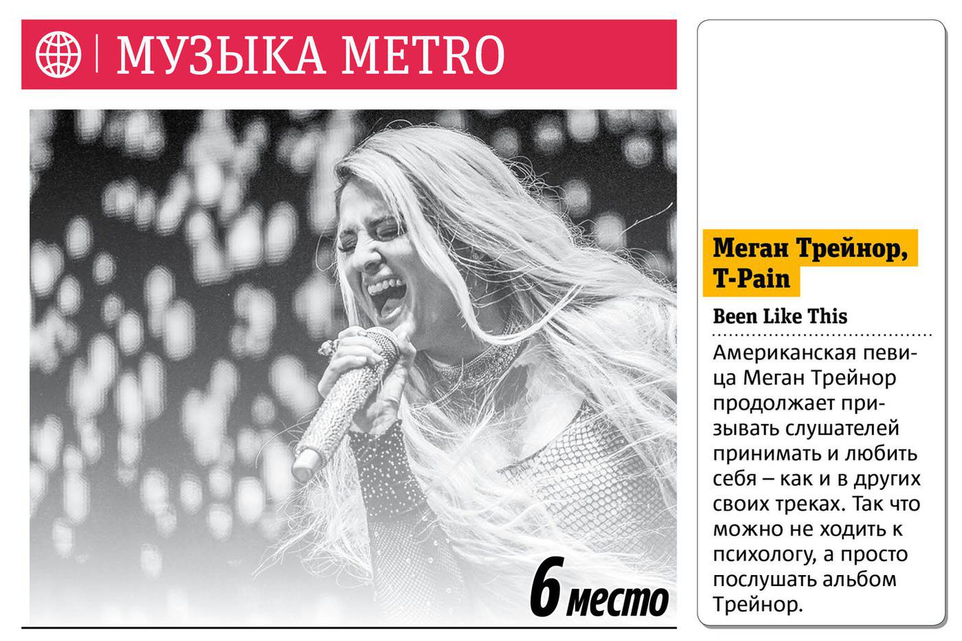 Еженедельный хит-парад Metro