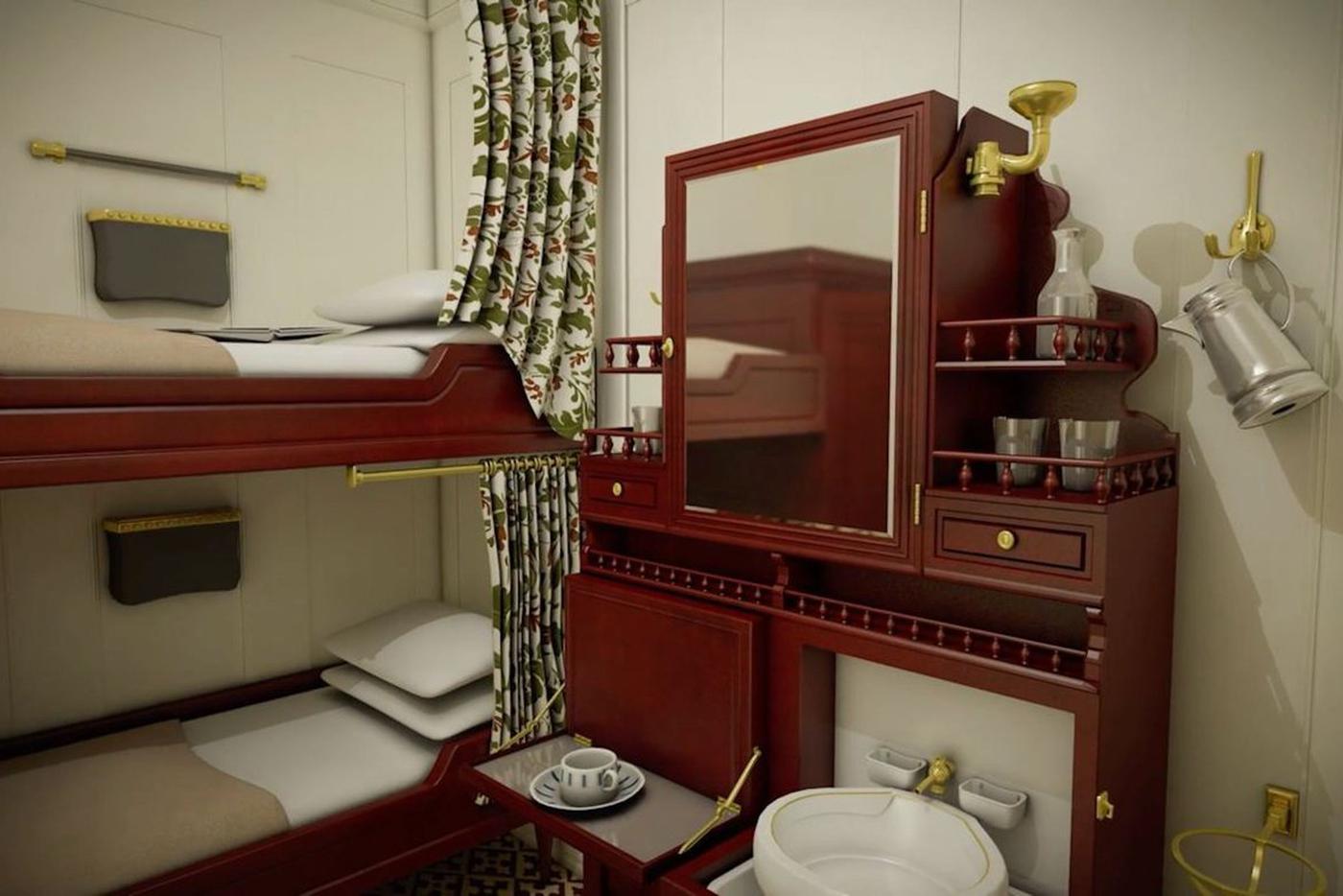 Интерьер комнаты 2-го класса.