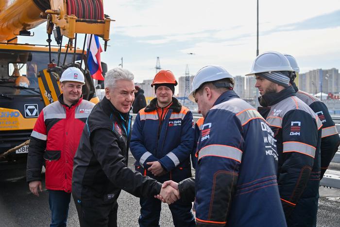 Собянин открыл реконструированную развязку на подъезде к аэропорту Шереметьево