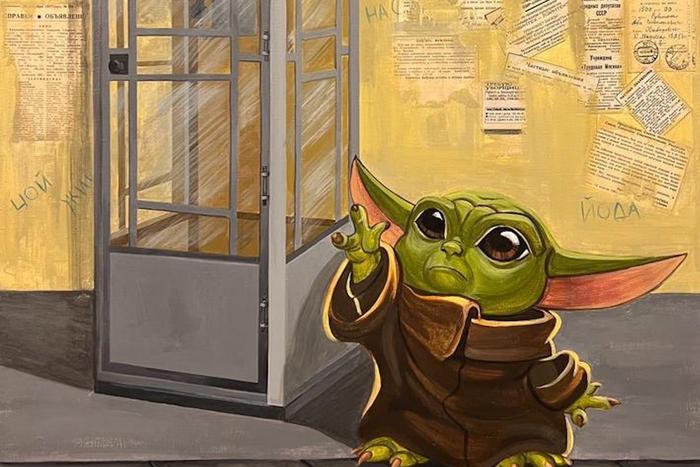 На выставке "Назад в будущее" смешались прошлое и настоящее. И Йода попал в СССР