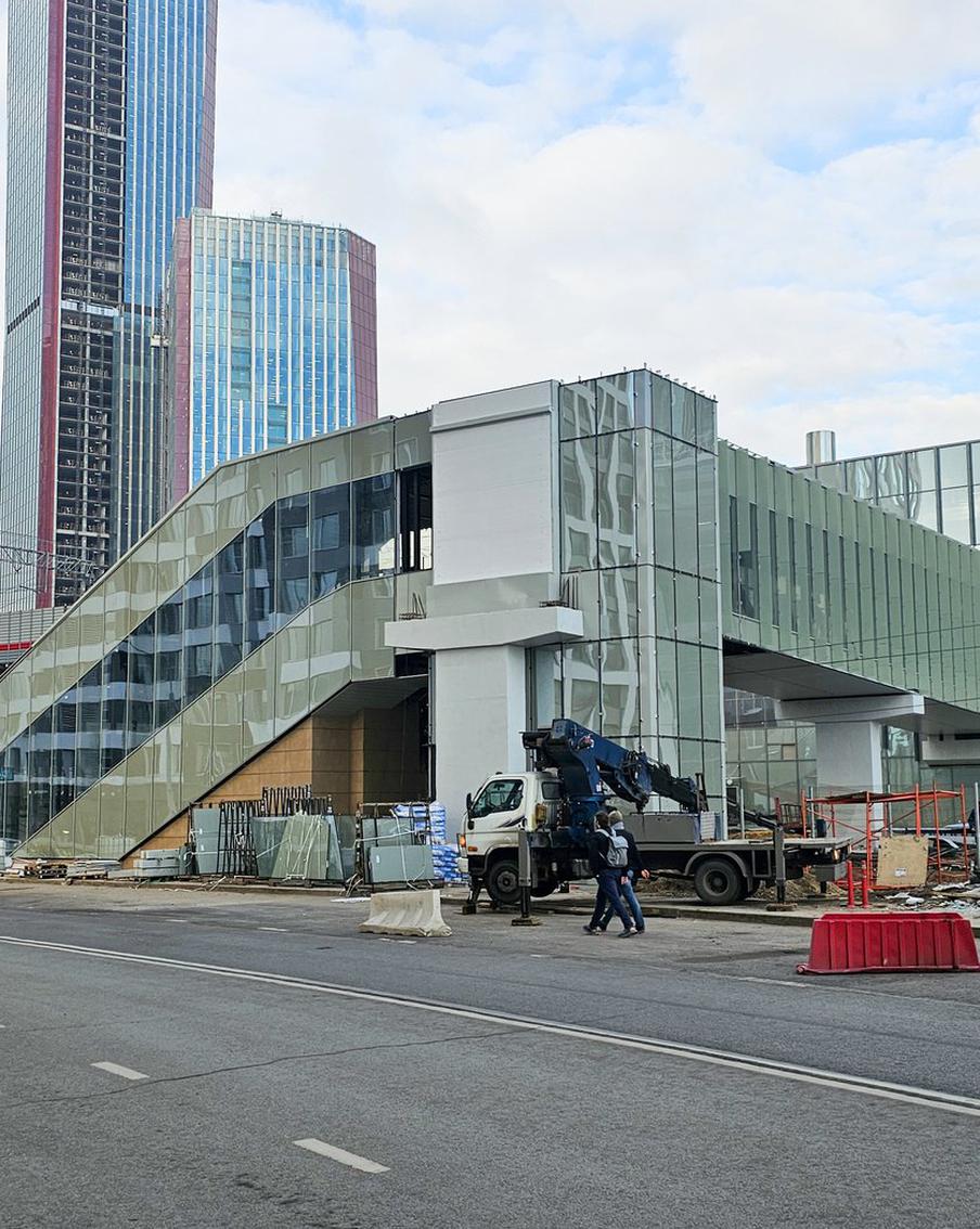 Сергей Собянин открыл северный вестибюль с пешеходным переходом с вокзала "Москва-Сити" на МЦД-4