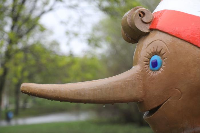 Деревянного "Буратино" каждую весну достают из специального короба