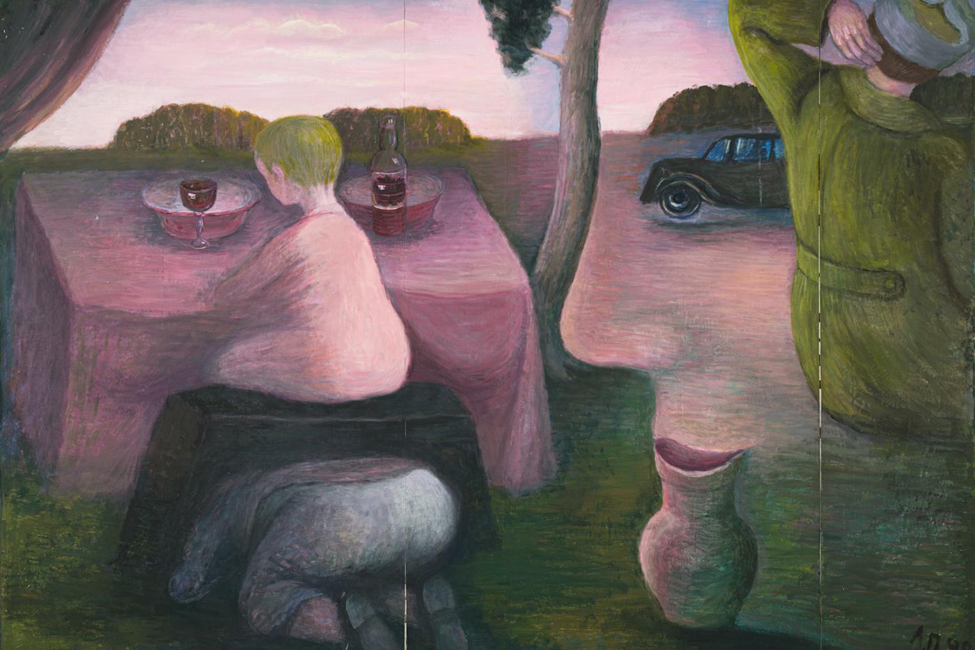 "Три возраста". Серия "Спрятанные лица", 1998 год. Холст, масло.