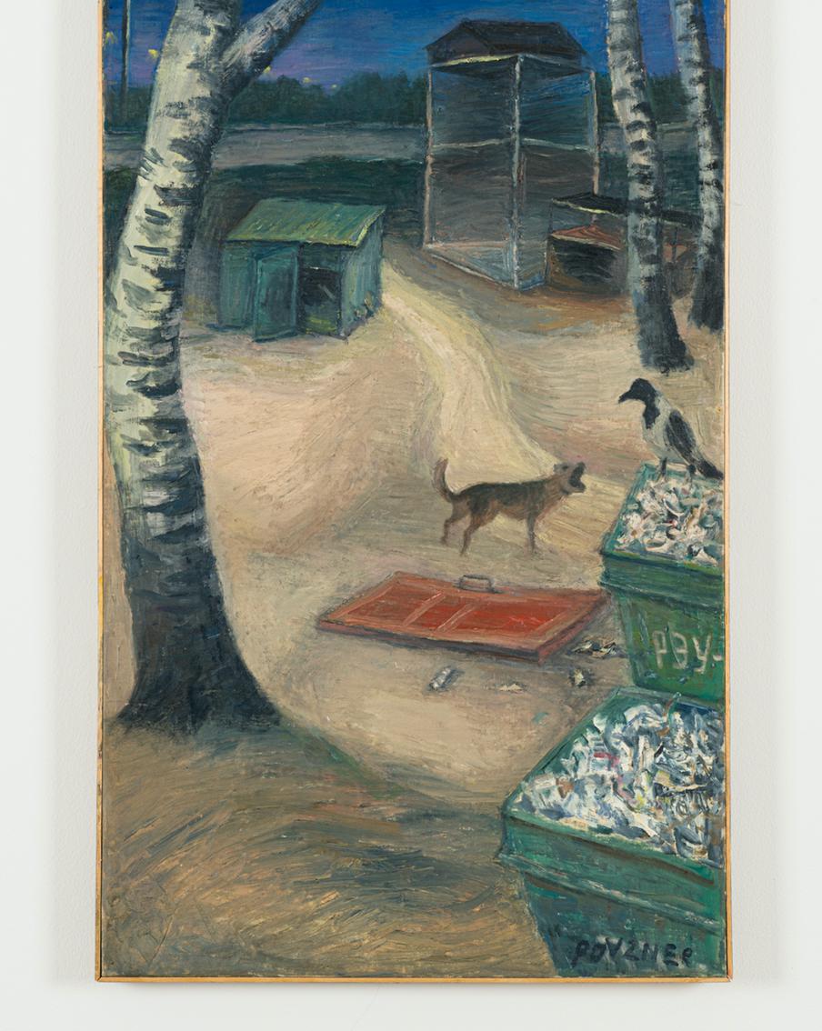 "Красная дверь". Серия "Спрятанные лица", 2003 год. Холст, масло.