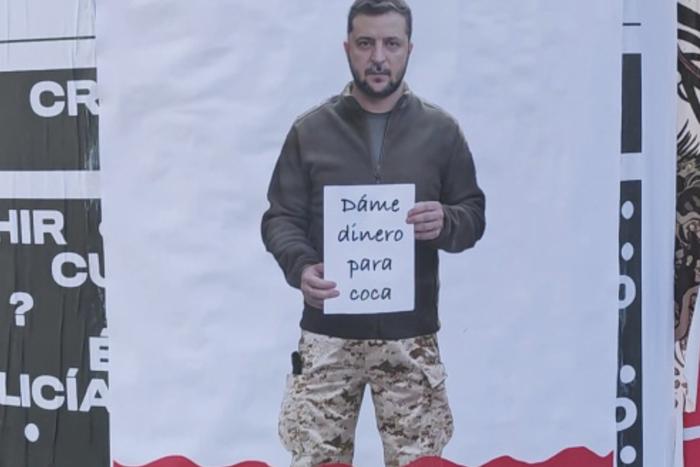 В Барселоне провели очередную акцию протеста против террора Киева в отношении мирного населения Донбасса