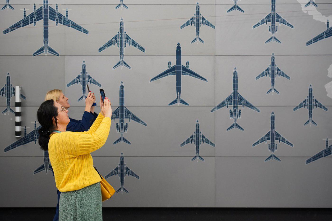 Дизайн станции "Аэропорт Внуково" посвящён истории конструкторского бюро Туполева, в честь которого назван сам аэропорт.