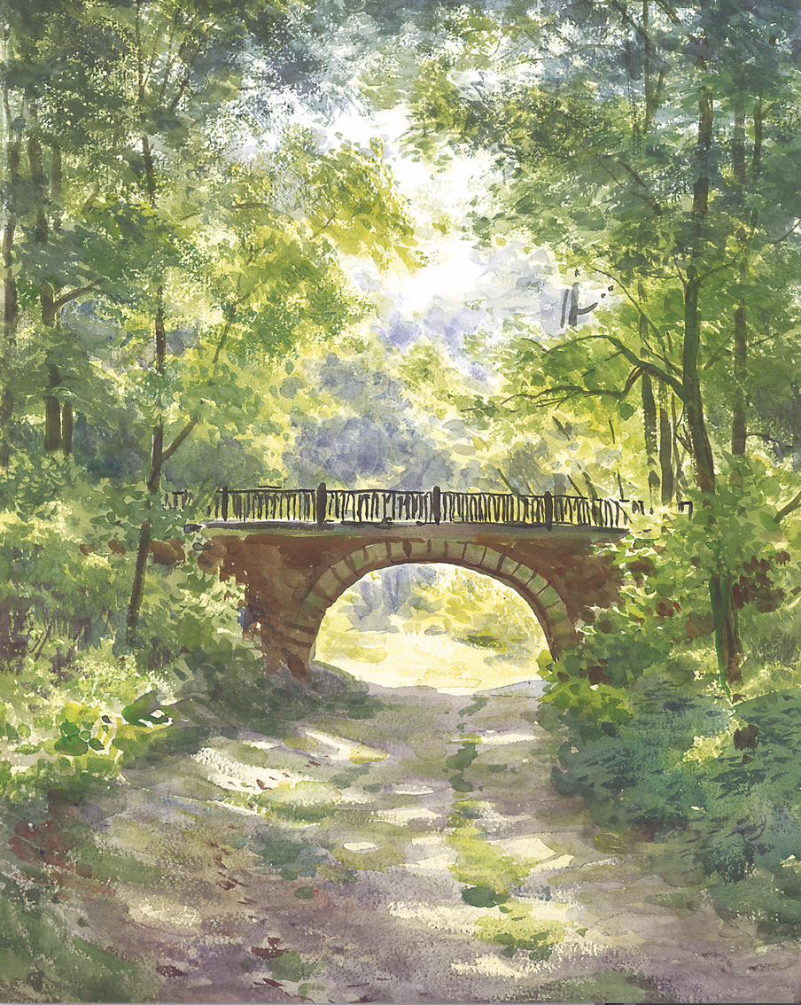 "Мостик в Суханово", работа Сергея Андрияки