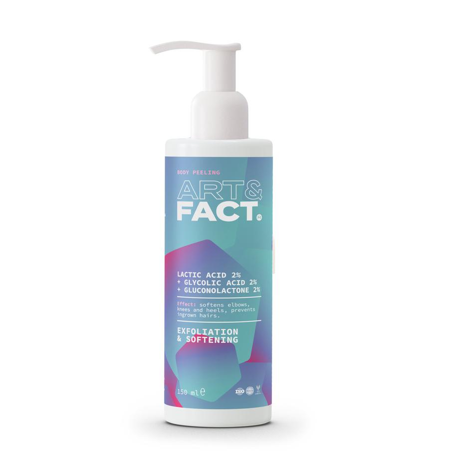 Несмываемый пилинг с кислотами для тела ART&FACT Lactic Acid 2% + Glycolic Acid 2% + Gluconolactone 2% (510 руб.)