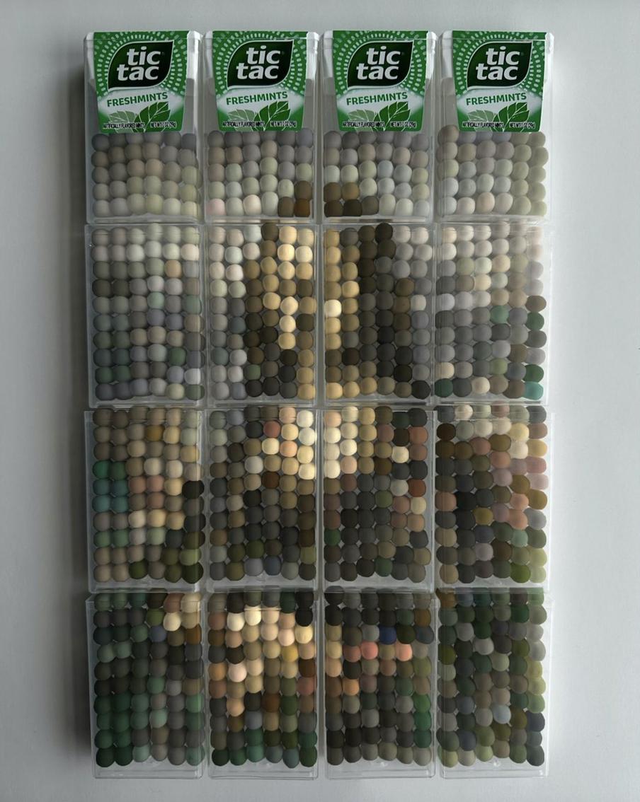 "Мона Лиза" да Винчи из драже.