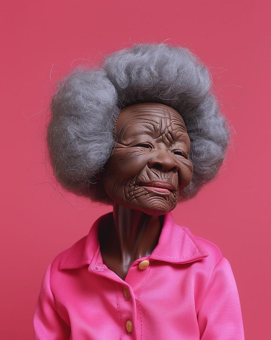 Художница показала, как могла бы выглядеть Барби, ставшая пожилой женщиной