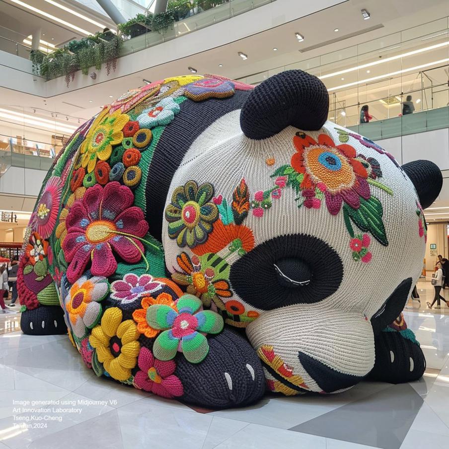 Панда из серии работ "Счастливый рай".