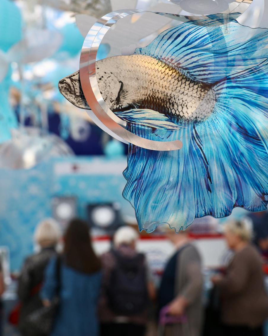 Необычные рыбки в центре Москвы и исторические маяки: как украсили площадки фестиваля "Рыбная неделя"