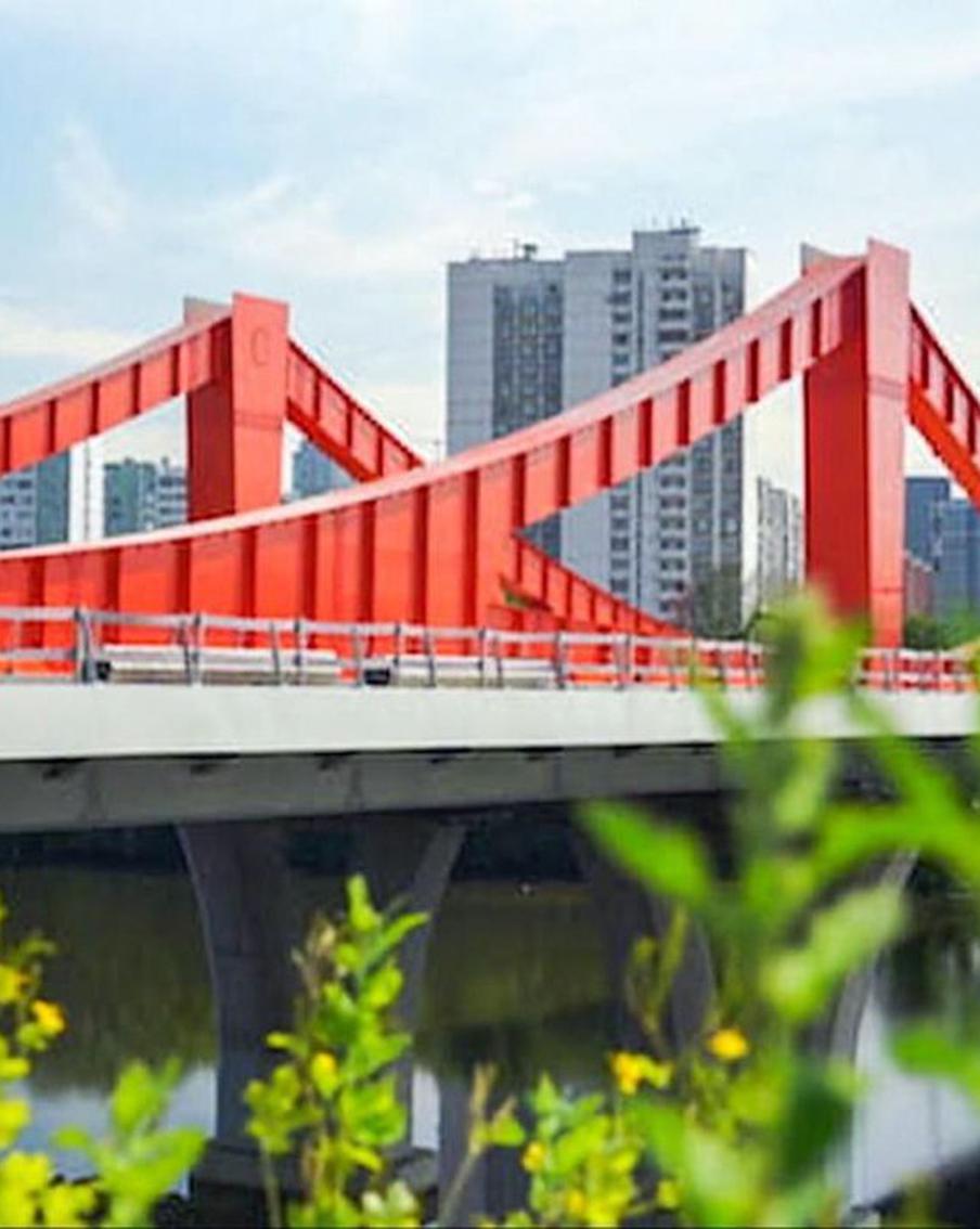 Продолжается благоустройство Мнёвниковской поймы. Там строят жильё, офисы и спортивный кластер