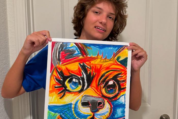Мальчик с аутизом придумал, как реализовать себя через творчество