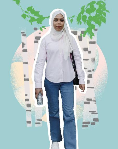 Студентку из Туниса московской жарой не напугать