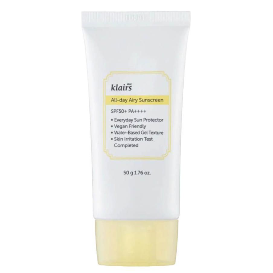 Обновлённый санскрин с подтверждённым фактором защиты DEAR, KLAIRS All-day Airy Sunscreen SPF 50+ PA++++ (2490 руб.)