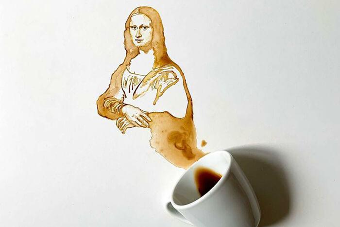 Художница создаёт потрясающие работы с помощью кофе