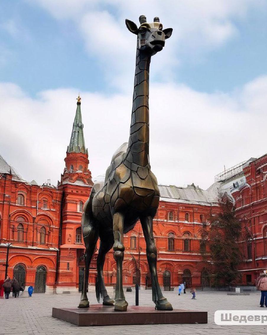 Москва прощается с легендарным жирафом Самсоном