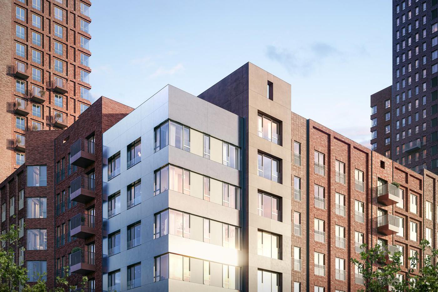 Терракотовая  палитра, варьирующаяся от красного до розовото-коричневого, задаёт общий тон, а серебристые вставки становятся дополнением, которое оттеняет природные оттенки кирпича.