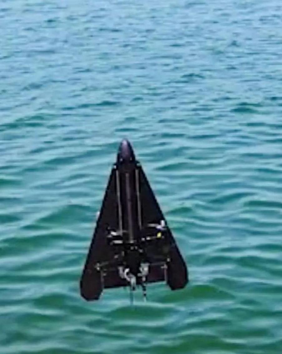 Китайские исследователи представили дрон, который может действовать и на суше, и под водой