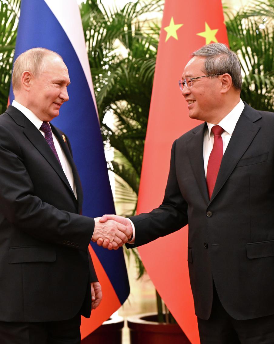 Путин в Кремле принял премьера Госсовета Китая