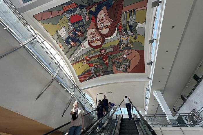 Историю БАМа расскажут через граффити на потолке вокзала