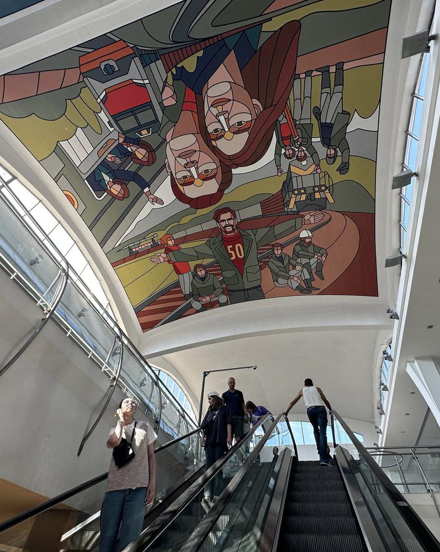 Историю БАМа расскажут через граффити на потолке вокзала