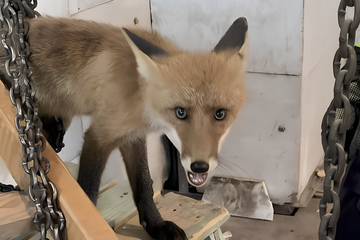 Подмосковные спасатели подарили жизнь лисе