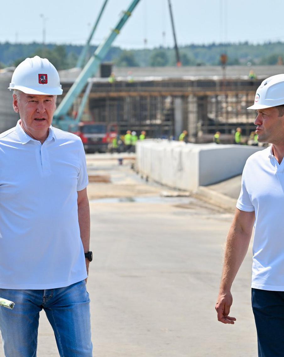 Собянин открыл самый крупный участок дублера Калужского шоссе