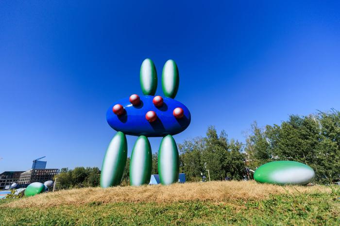На полях "Сколково" расцвели фантастические цветы, а в оврагах спрятались герои Пикассо и соцреализма