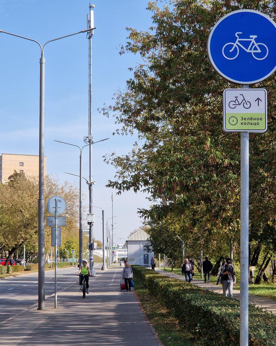 В столице появляется всё больше инфраструктуры, необходимой для комфортного перемещения велосипедистов
