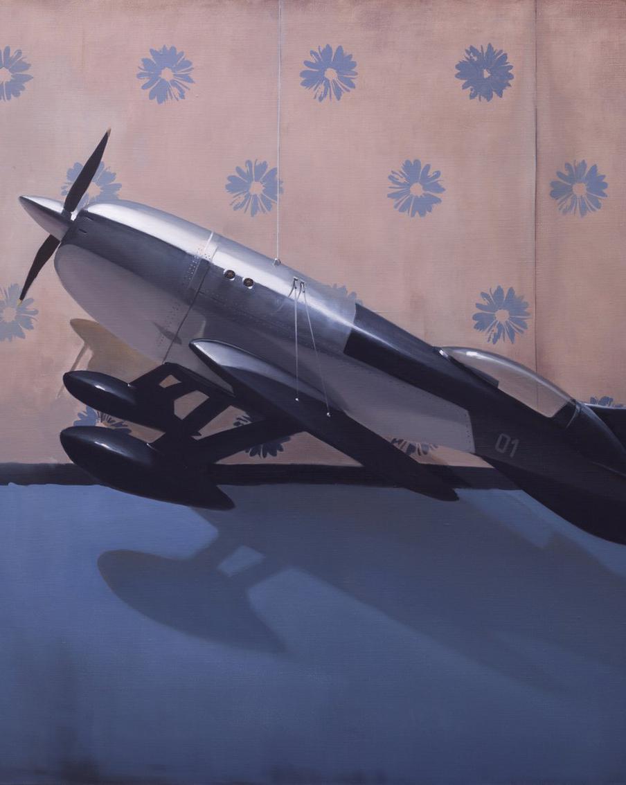 Художник оставил авиацию, но не забыл свои мечты о небе