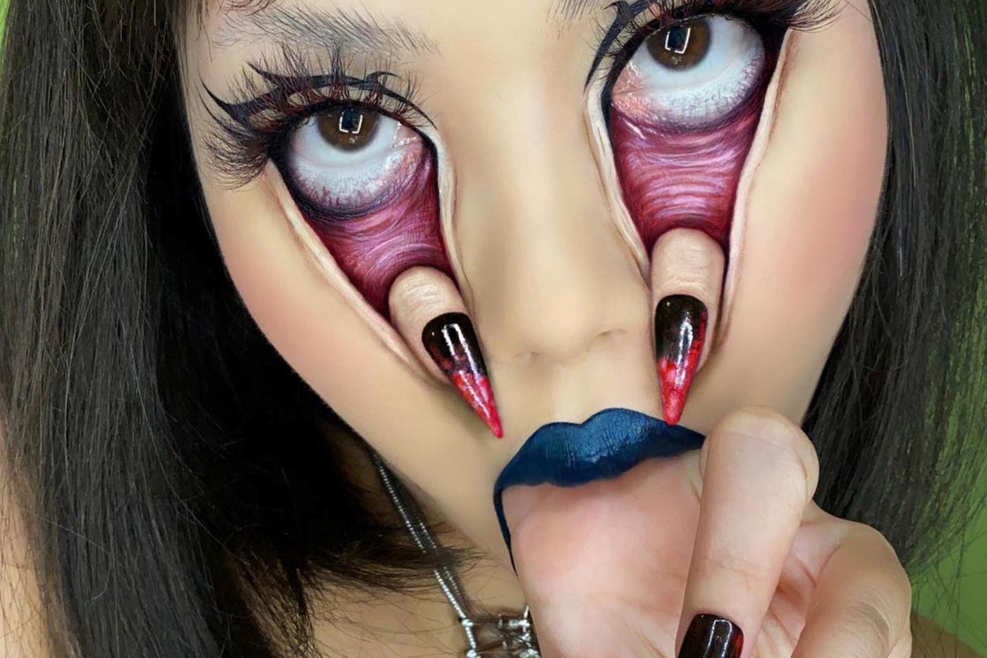 Художница создаёт грим, который с лёгкостью ужаснёт любого
