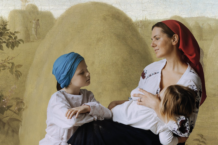 В честь Дня матери московские многодетные мамы превратились в героинь легендарных картин