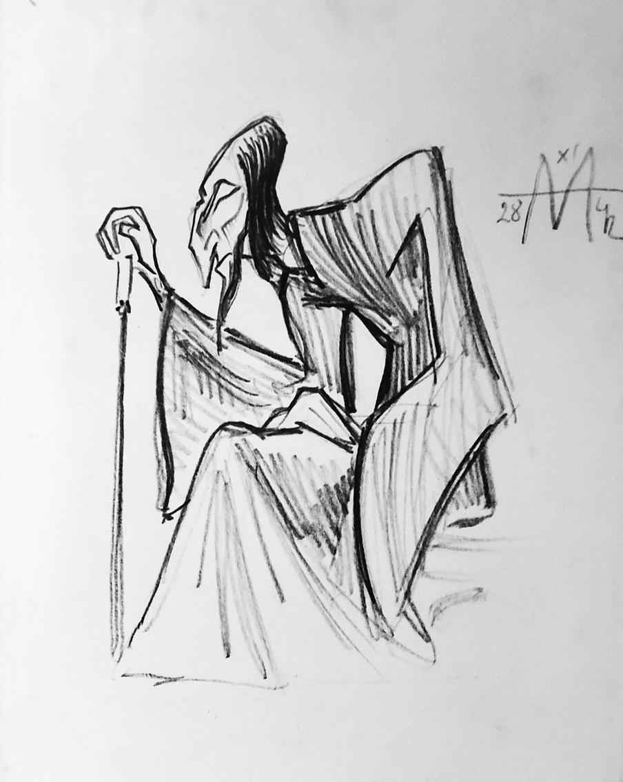 Эскизы Сергея Эйзенштейна к картине "Иван Грозный".