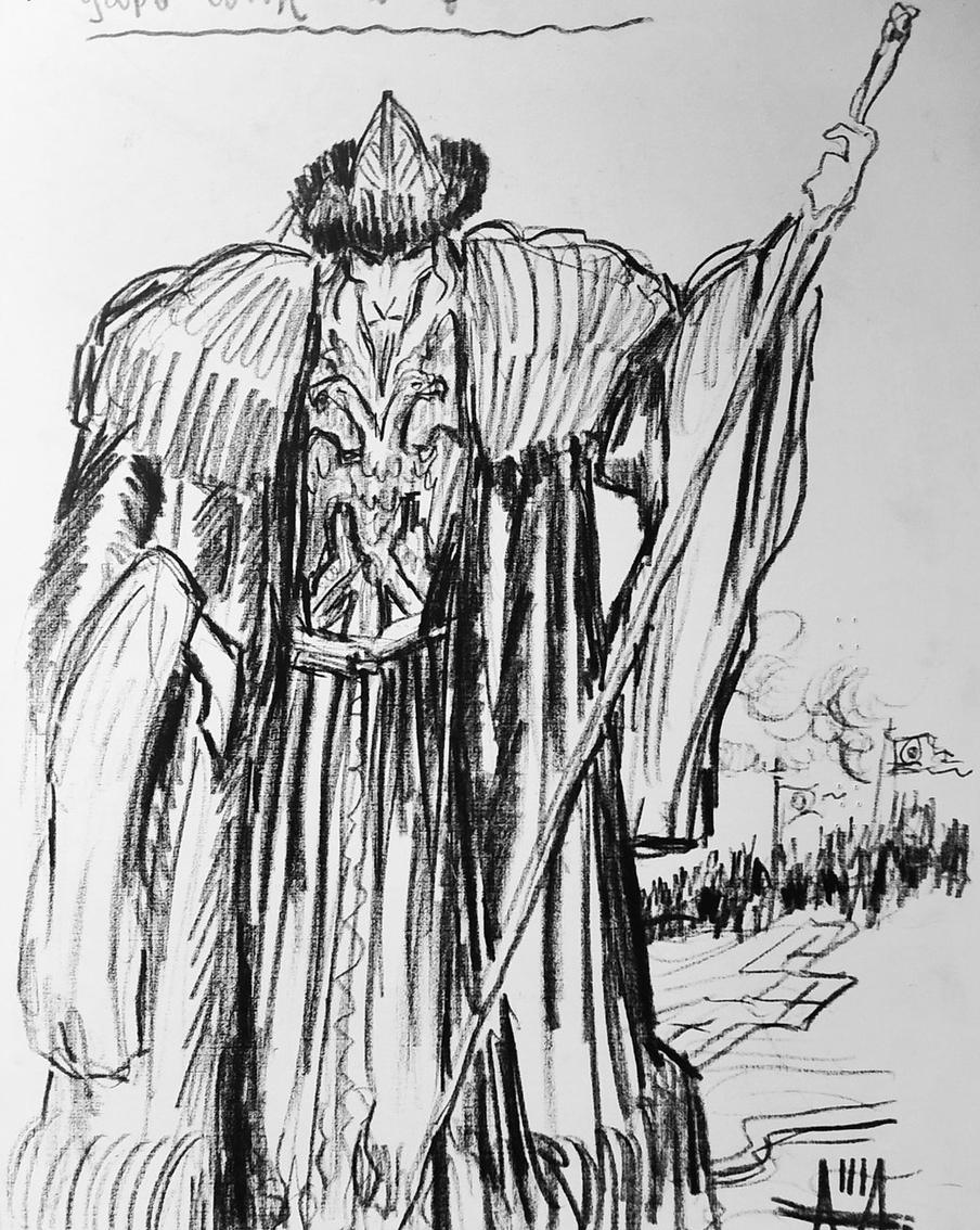 Эскизы Сергея Эйзенштейна к картине "Иван Грозный".