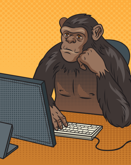 Обезьяны ни при чём. Почему популярная "теорема о бесконечных обезьянах" верна лишь наполовину