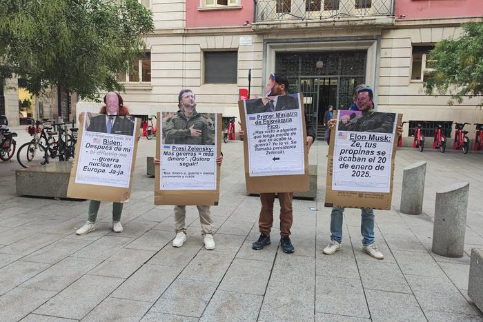 Антифашисты провели очередную акцию протеста против НАТО и Украины в Барселоне