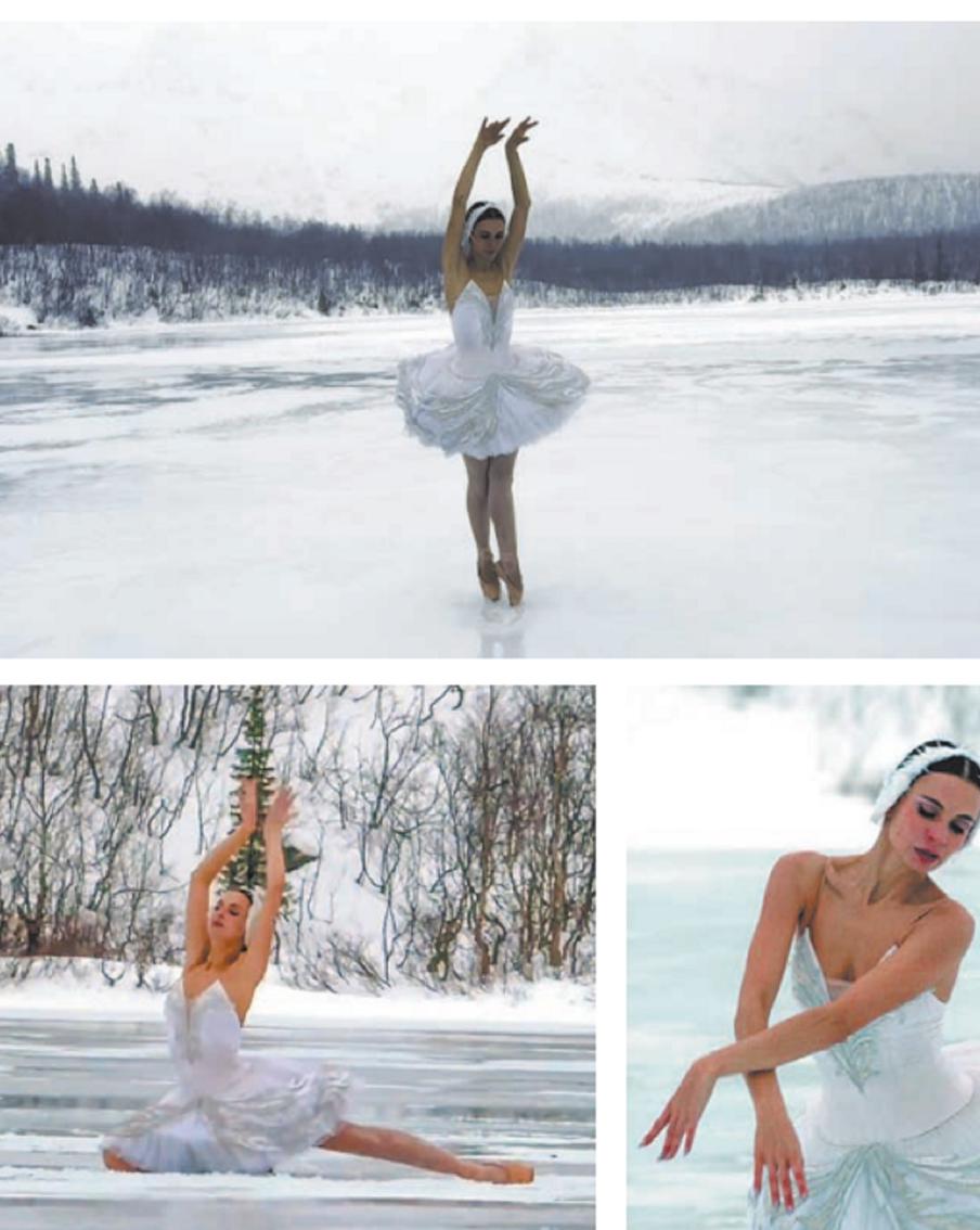 Как балерина Мариинки станцевала на льду партию из балета Чайковского