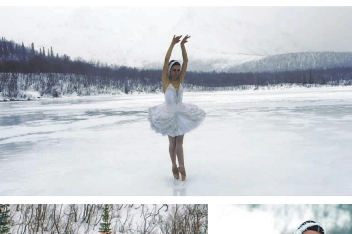 Как балерина Мариинки станцевала на льду партию из балета Чайковского