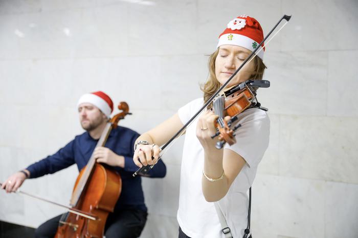 Проект "Музыка в метро" присоединился к "Зиме в Москве"