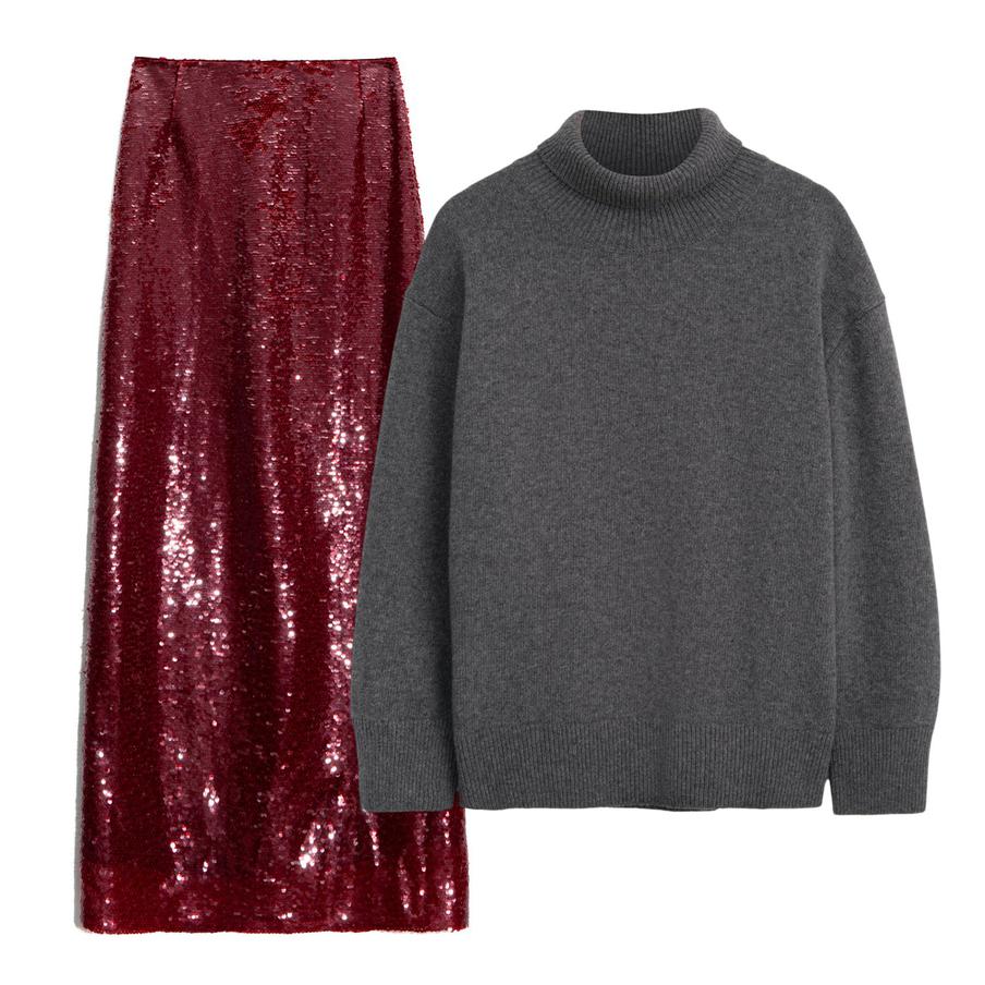 Юбка Brusnika (11 900 руб.) / свитер Present&Simple (24 990 руб.)